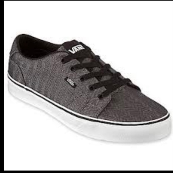 Vans Herringbone gray sneakers size 11 - Picture 1 of 10